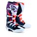 Alpinestars Tech 7, bottes, couleur: Blanc/Bleu Foncé/Mauve/Rouge Néon, taille: 6 US