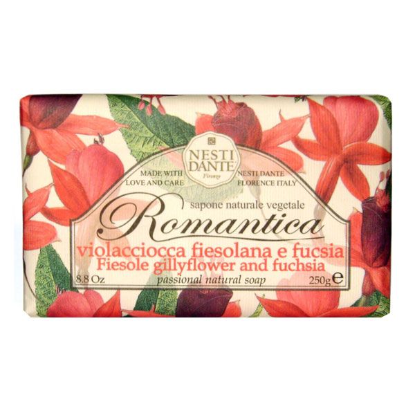 Nesti Dante Sapone Romantica Gillyflower Fuchsia Zeep 250 gr