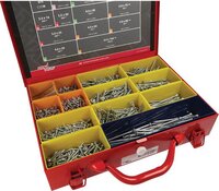 Dynaplus Spaanplaatschroeven Assortiment - 1600 Stuks - Verzinkt - Torx