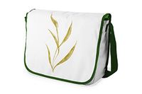 Bonamaison Digitaal bedrukte Messenger schooltas met kaki riem voor meisjes en jongens, boodschappentassen voor scholieren, schoudertassen, grootte: 29x36 cm