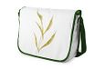 Bonamaison Digitaal bedrukte Messenger schooltas met kaki riem voor meisjes en jongens, boodschappentassen voor scholieren, schoudertassen, grootte: 29x36 cm