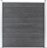 vidaXL - Schutting - 180x186 cm - HKC - grijs