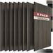 tectake Panneau mural 3D module acoustique placage bois véritable 110x50 cm insonorisant feutre, Lxl: 50x110 cm, (Panneaux acoustiques muraux Sonic Wall IV, 8 pièces, en chêne gris) Montage facile avec colle ou vis, découpable individuellement