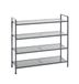 HAKU Schoenenrek 4 legplanken metaal antraciet gepoedercoat schoenenrek - Afmetingen: B 73 cm x H 72 cm x D 25 cm, Stijl: Modern