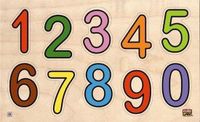 Edufun houten 2-zijdige puzzel met cijfers en kleur - 20 stukjes