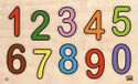 Edufun houten 2-zijdige puzzel met cijfers en kleur - 20 stukjes