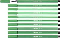 STABILO Pen 68 Viltstiften, Medium Punt, Smaragdgroen (68/36), 10 Stuk