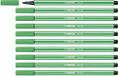 STABILO Pen 68 Viltstiften, Medium Punt, Smaragdgroen (68/36), 10 Stuk