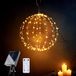 OEM Zonne-LED-bol, hangend, diameter 30 cm, 140 LED's, afstandsbediening, timer, IP44