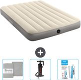 Intex Luchtbed - Twijfelaar - 137 x 191 x 25 cm - Beige