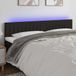 vidaXL - Hoofdbord - LED - 160x5x78/88 cm - stof - zwart