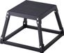Plyometrische springdoos, 12 inch plyobox, stalen plyometrische platform en springdoos voor behendigheidstraining, antislip fitness-oefenplatform voor thuisgymnastiek, conditionering en krachttraining, zwart