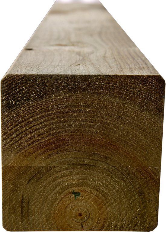 Intergard Houten Tuinpaal Grenen 9x9x300cm Groen Geimpregneerd