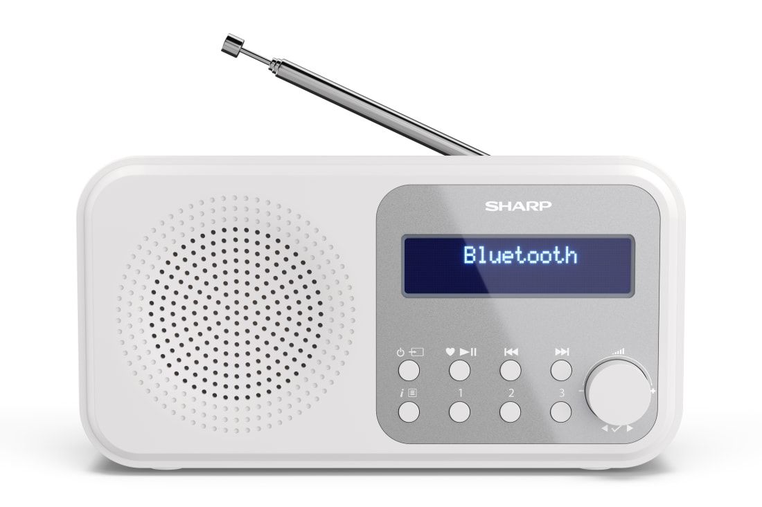 Sharp DR-P420 Draagbare DAB/FM Radio met Bluetooth - Wit