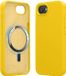 kwmobile telefoonhoesje geschikt voor Apple iPhone 17e / iPhone 16e - Hoesje met magneet compatibel met MagSafe - Smartphone case in stralend geel