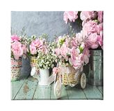 Homemania Wandfoto, bloemen, natuur, voor woonkamer, slaapkamer, meerkleurig, 60 x 3 x 60 cm, HM20KNV60 x 60 – 126, polyester, hout