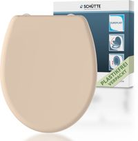 SCHÜTTE WC-Bril 82305 - Beige - Duroplast - Soft Close - Afklikbaar - Bahama Beige