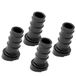 Wagner QuickClick® kunststof glijders, meubelglijders, stoelglijders, set van 4, basis zwart, om in te steken, 4x basis, kunststof, SMART, diameter 12/16 x 3/9/25 mm, helling 18 graden, Made in DE