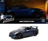 Jada Toys Brian's Nissan Skyline R35 GTR Blauw 1:32
