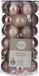 House of Seasons Boules de Noël - petite taille - 60x pièce - rose clair - D3 cm - plastique