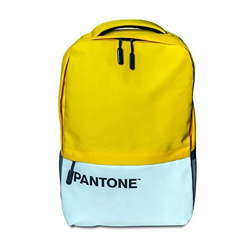 Celly PTBK102Y Pantone XL rugzak, past tot 15,6 '' laptop, USB-aansluiting, water- en scheurbestendig, geel