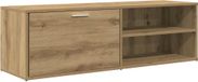 Syfax Artisanaal Tv-meubel 120x34x37 cm bewerkt hout artisanaal eikenkleur