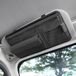 Holland Connections Pare-soleil pour voiture, porte-cartes en cuir, porte-stylos, porte-lunettes, porte-documents, convient à la plupart des voitures, SUV et camions (noir).
