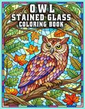 Owl Stained Glass Coloring Book: Intricate Mosaic Designs for Adults
