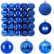 vidaXL Kerstballenset - 75 st - Blauw - 6 cm - Polystyreen