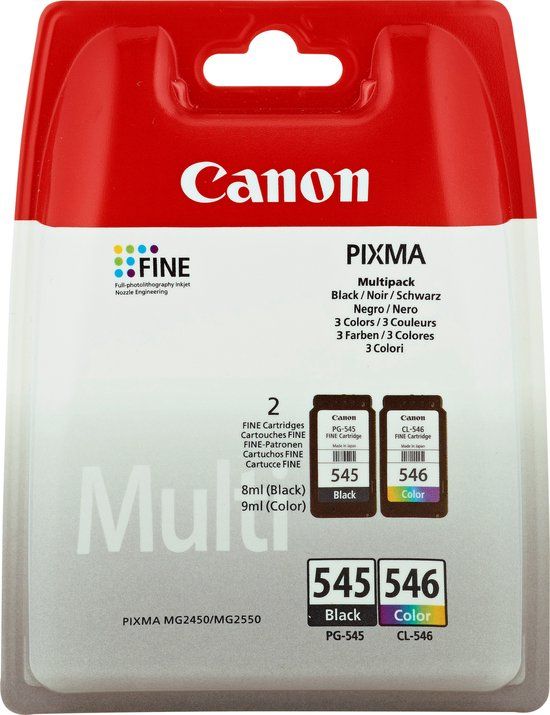 Canon PG-545/CL-546 Multipack - Original Ink Cartridges - Black & Color