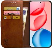 Rosso Element Geschikt voor Honor 400 Pro | Wallet Book Case | Portemonnee Hoesje | 3 Pasjes | Magneetsluiting | Stand Functie | Bruin