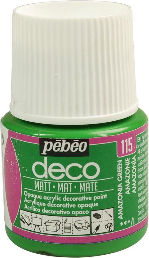 Pébéo Verf Amazone - acryl mat - 45 ml - groen