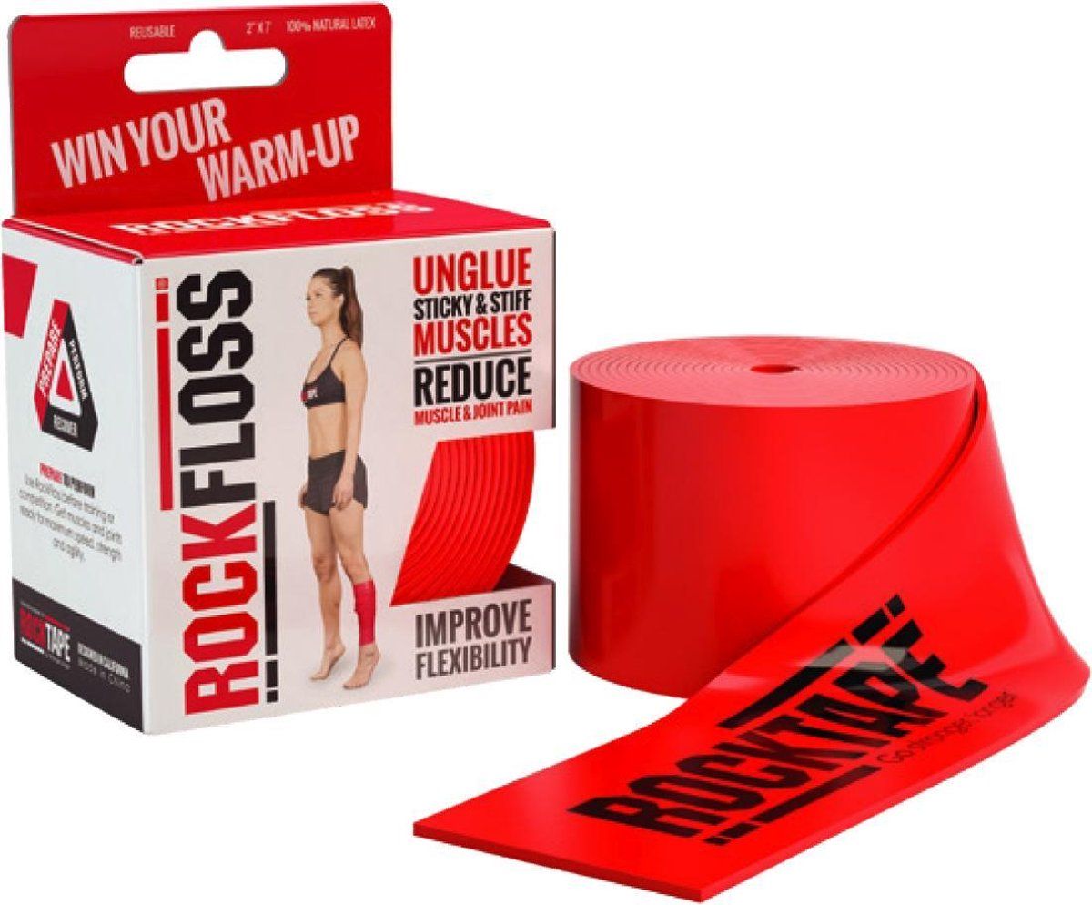 Rocktape RockFloss - Elastische Band - 5 cm x 2,10 m - Rood