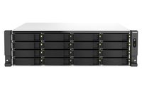 QNAP TS-h2287XU-RP NAS Rack (3U) Intel Xeon E E-2336 32 GB DDR4 0 TB QuTS hero Zwart, Wit