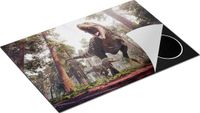 Chefcare Inductie Beschermer Tyrannosaurus Rex Dinosaurus - T-Rex - 75x50 cm - Multicolor