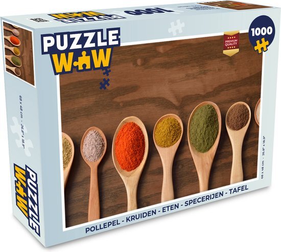 MuchoWow Puzzel Pollepel - Kruiden - Eten - Legpuzzel - Puzzel 1000 stukjes volwassenen