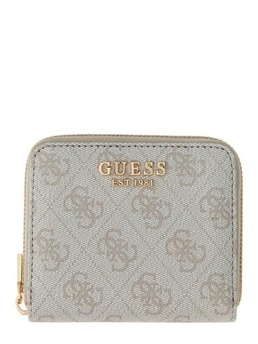 GUESS portemonnee Laurel II SLG Small Zip Around Wallet Bone Logo crème