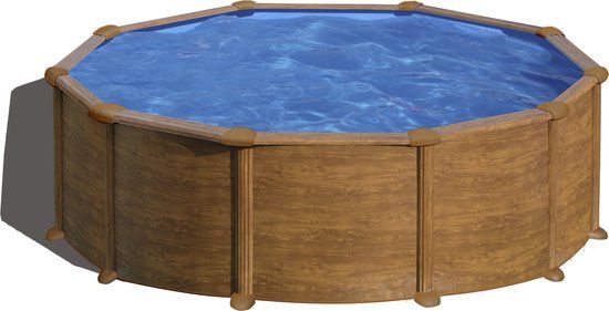 Gré Pacific Stalen Zwembad Set - 460 x 120 cm - Rond - Opzetzwembad - Inclusief filterpomp