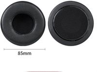 Housse ronde universelle pour casque, housses en mousse, écouteurs, pièces de rechange pour casque - Noir, 85 mm