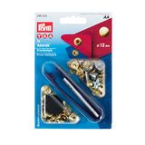 Prym Naaivrije drukknop - Anorak - Messing - 12 mm - Goudkleurig, 10 stuks