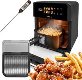 GreenBlue GB950 Heißluftfritteuse mit Thermometer - 10L - 1800W - Schwarz