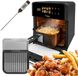 GreenBlue GB950 Heißluftfritteuse mit Thermometer - 10L - 1800W - Schwarz