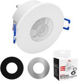 Maclean PIR-bewegingsmelder, inbouwmontage, bereik 8 meter, 600 W/1200 W, 220–240 V AC, 50/60 Hz, model MCE821