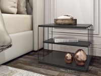 Lebron Table d'appoint 50 cm anthracite