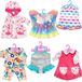 Baby Pop Ensemble de vêtements pour bébé 6 pièces - Vêtements pour filles 30-45 cm Rose