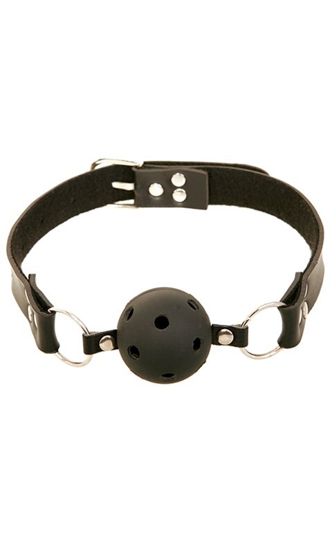 Fetish Fantasy FF verstelbare ball gag met gaten