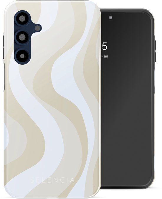 Selencia Hoesje - Geschikt voor Samsung Galaxy A16 (4G) / A16 (5G) - Backcover - Desert Waves Beige