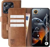 Rosso Element Wallet Book Case voor Motorola Signature - Bruin