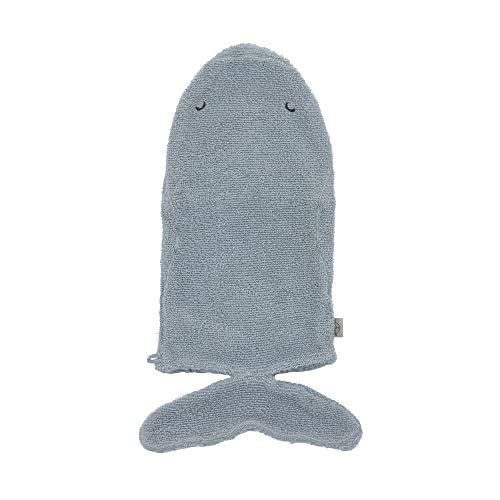 Lässig Play Wash Glove - GOTS walvis - Kinderspeelwashandje - Badstof - Katoen