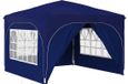 vidaXL Pop-up Feesttent 290 x 290 x 245 cm Blauw